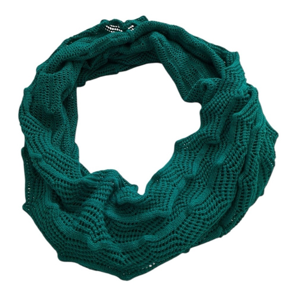 Echo Green Knit Infinity Scarf